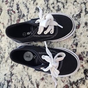 Classic Black Kids Sneakers